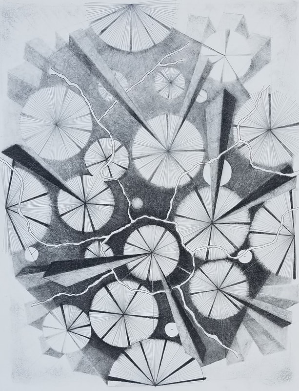 shattered drawing art